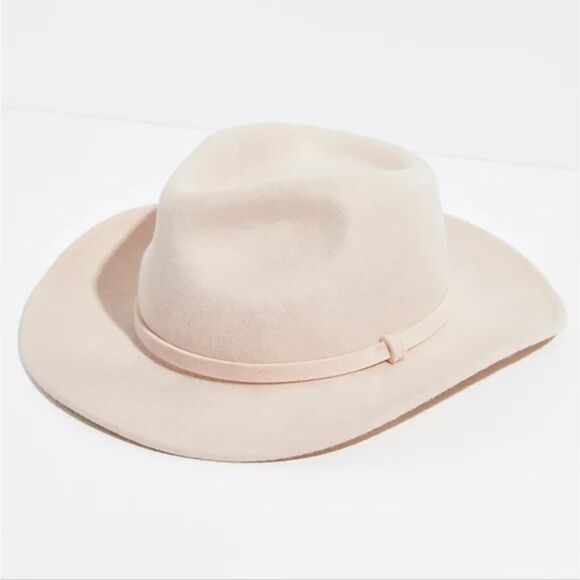 Mossant Paris Hat Size M Pink Felt Fedora Trail Dusted Australian Wool - Picture 11 of 14